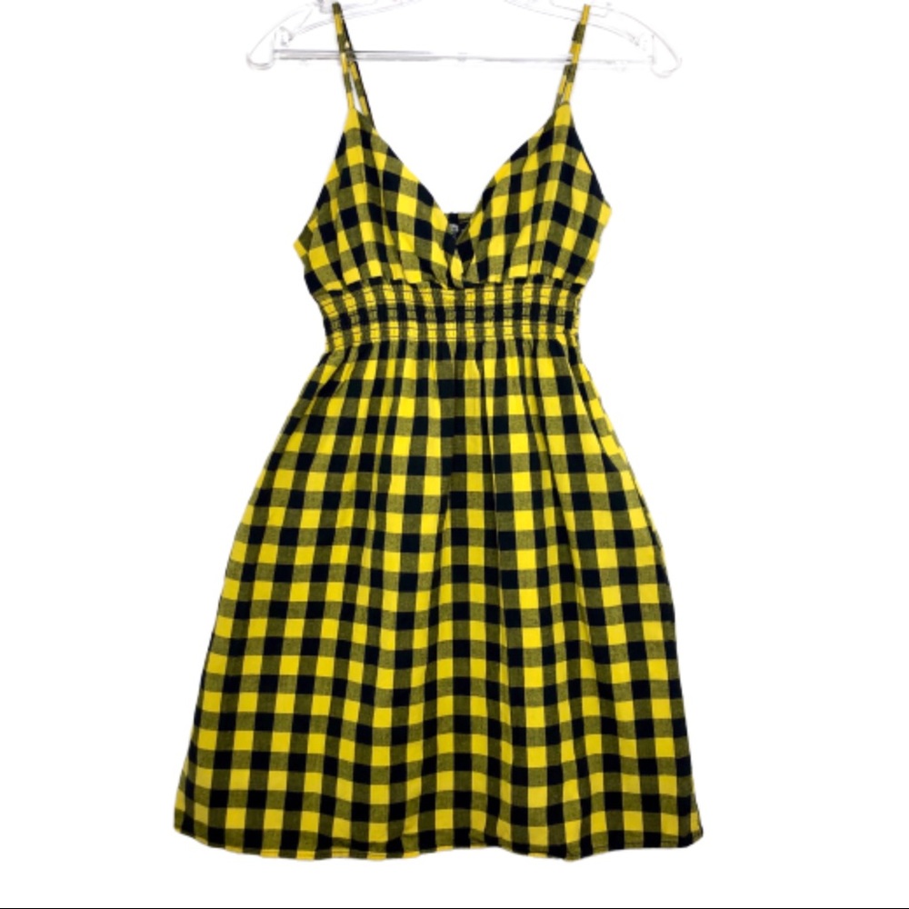 PASSPORT Gingham Mini Dress Small